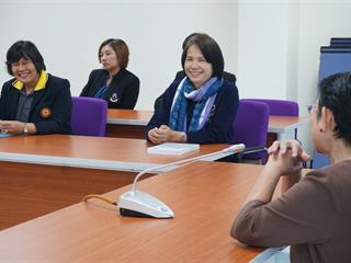 ศูนย์บรรณสารและสื่อการศึกษา,มหาวิทยาลัยพะเยา,ให้การต้อนรับ,สถาบันบัณฑิตพัฒนบริหารศาสตร์,(National,Institute,of,Development,Administration)