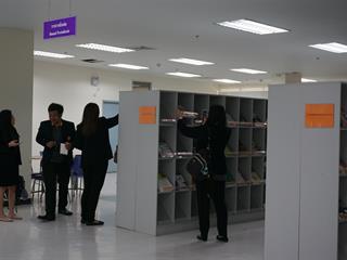 ศูนย์บรรณสารและสื่อการศึกษา,มหาวิทยาลัยพะเยา,ให้การต้อนรับ,สถาบันบัณฑิตพัฒนบริหารศาสตร์,(National,Institute,of,Development,Administration)