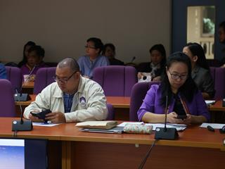 คณะผู้บริหารมหาวิทยาลัยพะเยา,ต้อนรับ,ผู้บริหารสำนักงานกองทุนสนับสนุนการวิจัยพร้อมคณะในการเยี่ยมชมและแลกเปลี่ยนเรียนรู้ร่วมกัน