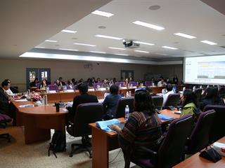 คณะผู้บริหารมหาวิทยาลัยพะเยา,ต้อนรับ,ผู้บริหารสำนักงานกองทุนสนับสนุนการวิจัยพร้อมคณะในการเยี่ยมชมและแลกเปลี่ยนเรียนรู้ร่วมกัน