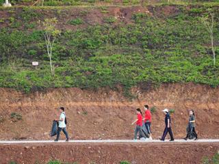 กิจกรรมเก็บขยะบริเวณรอบอ่างหลวง,มหาวิทยาลัยพะเยา,