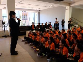 ต้อนรับคณะศึกษาดูงานจาก,โรงเรียนบ้านสันทราย,(ราษฎร์สามัคคี),จังหวัดเชียงราย