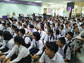 ศูนย์บรรณสารและสื่อการศึกษา,มหาวิทยาลัยพะเยา,ต้อนรับคณะดูงานจากโรงเรียนสาธิตเทศบาลบ้านเชตวัน,จังหวัดแพร่