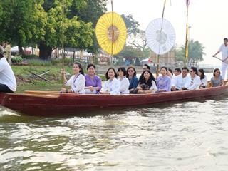 ,“กว๊านพะเยาสายน้ำแห่งชีวิต,ตานข้าวทิพย์พระเจ้าตนหลวง,ประจำปี,2561”,โครงการตานข้าวใหม่ใส่บาตรหลวง,