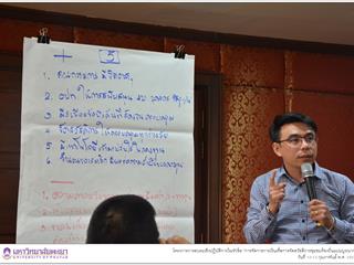 คณะรัฐศาสตร์และสังคมศาสตร์,มหาวิทยาลัยพะเยา,ดำเนินโครงการการอบรมเชิงปฏิบัติการในหัวข้อ,“การจัดการการเงินเพื่อการจัดสวัสดิการชุมชมท้องถิ่นแบบบูรณาการ”