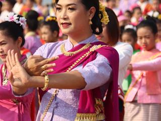 กองกิจการนิสิตเข้าร่วมพิธีบวงสรวงพญางำเมือง,ประจำปี,2561