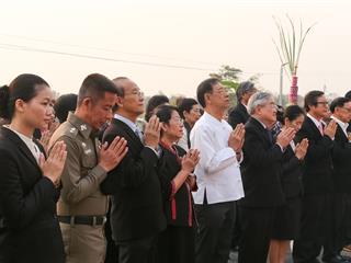 ศูนย์การแพทย์และโรงพยาบาลมหาวิทยาลัยพะเยา,,จัดพิธีบวงสรวง,พระราชานุสาวรีย์สมเด็จพระมหิตลาธิเบศร,อดุลยเดชวิกรม,พระบรมราชชนก,ประทับคู่,สมเด็จพระศรีนครินทราบรมราชชนนี,และพิธีทำบุญอาคารศูนย์การแพทย์และโรงพยาบาลมหาวิทยาลัยพะเยา,เพื่อความเป็นสิริมงคล,ณ,ศูนย์การแพทย์และโรงพยาบาลมหาวิทยาลัยพะเยา
