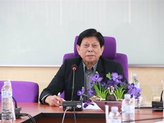 คณะเกษตรศาสตร์ฯ,ต้อนรับศาสตราจารย์,ดร.สนิท,อักษรแก้ว,กรรมการสภามหาวิทยาลัยผู้ทรงคุณวุฒิ