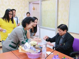 คณะเกษตรศาสตร์ฯ,ต้อนรับศาสตราจารย์,ดร.สนิท,อักษรแก้ว,กรรมการสภามหาวิทยาลัยผู้ทรงคุณวุฒิ