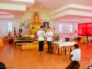 นิสิตคณะศิลปศาสตร์,มหาวิทยาลัยพะเยา,เข้าค่ายส่งเสริมคุณธรรมจริยธรรมและทำนุบำรุงศิลปวัฒนธรรม,ณ,วัดพระธาตุจอมทอง