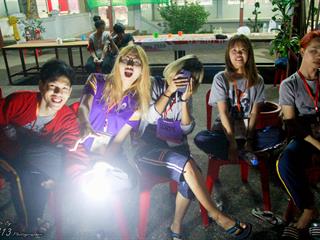 นิสิตคณะศิลปศาสตร์,มหาวิทยาลัยพะเยา,เข้าค่ายส่งเสริมคุณธรรมจริยธรรมและทำนุบำรุงศิลปวัฒนธรรม,ณ,วัดพระธาตุจอมทอง