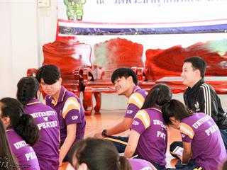นิสิตคณะศิลปศาสตร์,มหาวิทยาลัยพะเยา,เข้าค่ายส่งเสริมคุณธรรมจริยธรรมและทำนุบำรุงศิลปวัฒนธรรม,ณ,วัดพระธาตุจอมทอง