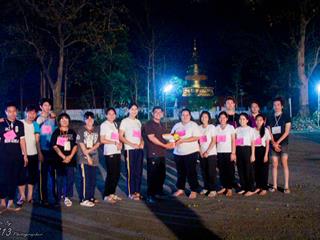 นิสิตคณะศิลปศาสตร์,มหาวิทยาลัยพะเยา,เข้าค่ายส่งเสริมคุณธรรมจริยธรรมและทำนุบำรุงศิลปวัฒนธรรม,ณ,วัดพระธาตุจอมทอง