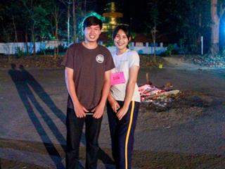 นิสิตคณะศิลปศาสตร์,มหาวิทยาลัยพะเยา,เข้าค่ายส่งเสริมคุณธรรมจริยธรรมและทำนุบำรุงศิลปวัฒนธรรม,ณ,วัดพระธาตุจอมทอง
