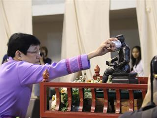 งานรดน้ำดำหัวผู้บริหาร,มหาวิทยาลัยพะเยา,ประจำปี,2561