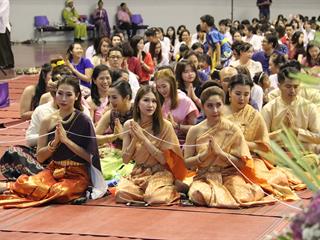 งานรดน้ำดำหัวผู้บริหาร,มหาวิทยาลัยพะเยา,ประจำปี,2561