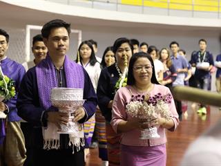 งานรดน้ำดำหัวผู้บริหาร,มหาวิทยาลัยพะเยา,ประจำปี,2561