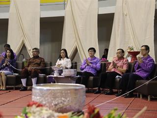 งานรดน้ำดำหัวผู้บริหาร,มหาวิทยาลัยพะเยา,ประจำปี,2561