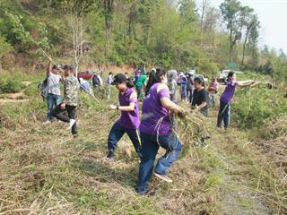 มหาวิทยาลัยพะเยาจัดกิจกรรม,“พัฒนาอ่างเก็บน้ำห้วยนาปอย”,ภายใต้โครงการจิตอาสามหาวิทยาลัยเพื่อชุมชน