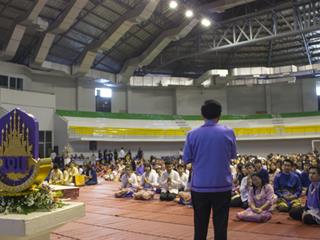 ตัวแทนคณะทันตแพทยศาสตร์ร่วมงาน,“สืบฮีต,โตยฮอย,ป๋าเวณี,ปี๋ใหม่เมือง,ม.พะเยา”,ประจำปี,2561