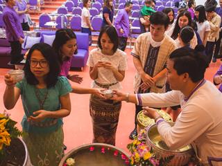 สุขสะหรี,ปี๋ใหม่เมืองและทำบุญคณะศิลปศาสตร์,มหาวิทยาลัยพะเยา,๒๕๖๑