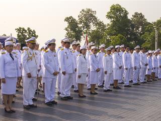 คณะทันตแพทยศาสตร์ร่วมงานพิธีวางพวงมาลาถวายราชสักการะพระบรมราชานุสาวรีย์สมเด็จพระนเรศวรมหาราช,