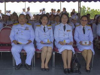 คณะทันตแพทยศาสตร์ร่วมงานพิธีวางพวงมาลาถวายราชสักการะพระบรมราชานุสาวรีย์สมเด็จพระนเรศวรมหาราช,