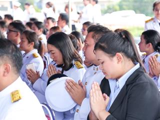 มหาวิทยาลัยพะเยา,นำโดย,ศาสตราจารย์พิเศษ,ดร.มณฑล,สงวนเสริมศรี,อธิการบดีมหาวิทยาลัยพะเยา,พร้อมด้วยคณะผู้บริหาร,คณาจารย์,เจ้าหน้าที่,,เข้าร่วมพิธีวางพวงมาลาถวายราชสักการะ,วันคล้ายวันสวรรคตสมเด็จพระนเรศวรมหาราช,ประจำปี,2561,
