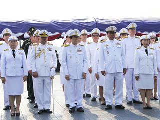 มหาวิทยาลัยพะเยา,นำโดย,ศาสตราจารย์พิเศษ,ดร.มณฑล,สงวนเสริมศรี,อธิการบดีมหาวิทยาลัยพะเยา,พร้อมด้วยคณะผู้บริหาร,คณาจารย์,เจ้าหน้าที่,,เข้าร่วมพิธีวางพวงมาลาถวายราชสักการะ,วันคล้ายวันสวรรคตสมเด็จพระนเรศวรมหาราช,ประจำปี,2561,