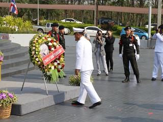 มหาวิทยาลัยพะเยา,นำโดย,ศาสตราจารย์พิเศษ,ดร.มณฑล,สงวนเสริมศรี,อธิการบดีมหาวิทยาลัยพะเยา,พร้อมด้วยคณะผู้บริหาร,คณาจารย์,เจ้าหน้าที่,,เข้าร่วมพิธีวางพวงมาลาถวายราชสักการะ,วันคล้ายวันสวรรคตสมเด็จพระนเรศวรมหาราช,ประจำปี,2561,