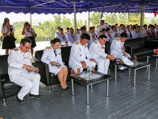 มหาวิทยาลัยพะเยา,นำโดย,ศาสตราจารย์พิเศษ,ดร.มณฑล,สงวนเสริมศรี,อธิการบดีมหาวิทยาลัยพะเยา,พร้อมด้วยคณะผู้บริหาร,คณาจารย์,เจ้าหน้าที่,,เข้าร่วมพิธีวางพวงมาลาถวายราชสักการะ,วันคล้ายวันสวรรคตสมเด็จพระนเรศวรมหาราช,ประจำปี,2561,