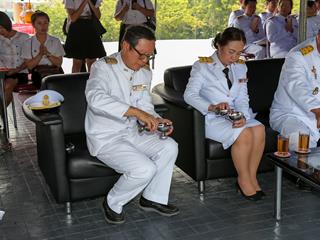 มหาวิทยาลัยพะเยา,นำโดย,ศาสตราจารย์พิเศษ,ดร.มณฑล,สงวนเสริมศรี,อธิการบดีมหาวิทยาลัยพะเยา,พร้อมด้วยคณะผู้บริหาร,คณาจารย์,เจ้าหน้าที่,,เข้าร่วมพิธีวางพวงมาลาถวายราชสักการะ,วันคล้ายวันสวรรคตสมเด็จพระนเรศวรมหาราช,ประจำปี,2561,
