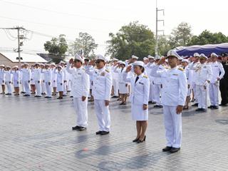 มหาวิทยาลัยพะเยา,นำโดย,ศาสตราจารย์พิเศษ,ดร.มณฑล,สงวนเสริมศรี,อธิการบดีมหาวิทยาลัยพะเยา,พร้อมด้วยคณะผู้บริหาร,คณาจารย์,เจ้าหน้าที่,,เข้าร่วมพิธีวางพวงมาลาถวายราชสักการะ,วันคล้ายวันสวรรคตสมเด็จพระนเรศวรมหาราช,ประจำปี,2561,