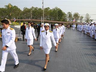 มหาวิทยาลัยพะเยา,นำโดย,ศาสตราจารย์พิเศษ,ดร.มณฑล,สงวนเสริมศรี,อธิการบดีมหาวิทยาลัยพะเยา,พร้อมด้วยคณะผู้บริหาร,คณาจารย์,เจ้าหน้าที่,,เข้าร่วมพิธีวางพวงมาลาถวายราชสักการะ,วันคล้ายวันสวรรคตสมเด็จพระนเรศวรมหาราช,ประจำปี,2561,