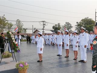 มหาวิทยาลัยพะเยา,นำโดย,ศาสตราจารย์พิเศษ,ดร.มณฑล,สงวนเสริมศรี,อธิการบดีมหาวิทยาลัยพะเยา,พร้อมด้วยคณะผู้บริหาร,คณาจารย์,เจ้าหน้าที่,,เข้าร่วมพิธีวางพวงมาลาถวายราชสักการะ,วันคล้ายวันสวรรคตสมเด็จพระนเรศวรมหาราช,ประจำปี,2561,