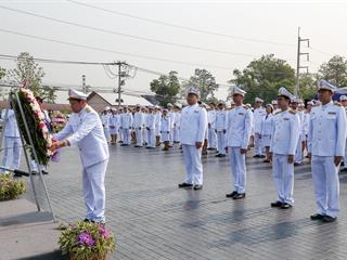 มหาวิทยาลัยพะเยา,นำโดย,ศาสตราจารย์พิเศษ,ดร.มณฑล,สงวนเสริมศรี,อธิการบดีมหาวิทยาลัยพะเยา,พร้อมด้วยคณะผู้บริหาร,คณาจารย์,เจ้าหน้าที่,,เข้าร่วมพิธีวางพวงมาลาถวายราชสักการะ,วันคล้ายวันสวรรคตสมเด็จพระนเรศวรมหาราช,ประจำปี,2561,