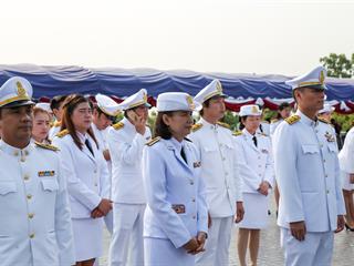 มหาวิทยาลัยพะเยา,นำโดย,ศาสตราจารย์พิเศษ,ดร.มณฑล,สงวนเสริมศรี,อธิการบดีมหาวิทยาลัยพะเยา,พร้อมด้วยคณะผู้บริหาร,คณาจารย์,เจ้าหน้าที่,,เข้าร่วมพิธีวางพวงมาลาถวายราชสักการะ,วันคล้ายวันสวรรคตสมเด็จพระนเรศวรมหาราช,ประจำปี,2561,