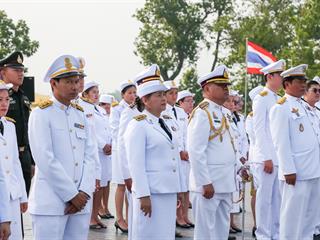มหาวิทยาลัยพะเยา,นำโดย,ศาสตราจารย์พิเศษ,ดร.มณฑล,สงวนเสริมศรี,อธิการบดีมหาวิทยาลัยพะเยา,พร้อมด้วยคณะผู้บริหาร,คณาจารย์,เจ้าหน้าที่,,เข้าร่วมพิธีวางพวงมาลาถวายราชสักการะ,วันคล้ายวันสวรรคตสมเด็จพระนเรศวรมหาราช,ประจำปี,2561,