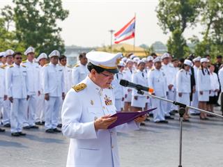 มหาวิทยาลัยพะเยา,นำโดย,ศาสตราจารย์พิเศษ,ดร.มณฑล,สงวนเสริมศรี,อธิการบดีมหาวิทยาลัยพะเยา,พร้อมด้วยคณะผู้บริหาร,คณาจารย์,เจ้าหน้าที่,,เข้าร่วมพิธีวางพวงมาลาถวายราชสักการะ,วันคล้ายวันสวรรคตสมเด็จพระนเรศวรมหาราช,ประจำปี,2561,