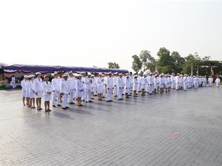 มหาวิทยาลัยพะเยา,นำโดย,ศาสตราจารย์พิเศษ,ดร.มณฑล,สงวนเสริมศรี,อธิการบดีมหาวิทยาลัยพะเยา,พร้อมด้วยคณะผู้บริหาร,คณาจารย์,เจ้าหน้าที่,,เข้าร่วมพิธีวางพวงมาลาถวายราชสักการะ,วันคล้ายวันสวรรคตสมเด็จพระนเรศวรมหาราช,ประจำปี,2561,