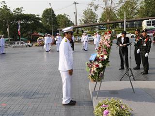 มหาวิทยาลัยพะเยา,นำโดย,ศาสตราจารย์พิเศษ,ดร.มณฑล,สงวนเสริมศรี,อธิการบดีมหาวิทยาลัยพะเยา,พร้อมด้วยคณะผู้บริหาร,คณาจารย์,เจ้าหน้าที่,,เข้าร่วมพิธีวางพวงมาลาถวายราชสักการะ,วันคล้ายวันสวรรคตสมเด็จพระนเรศวรมหาราช,ประจำปี,2561,