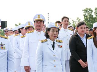 มหาวิทยาลัยพะเยา,นำโดย,ศาสตราจารย์พิเศษ,ดร.มณฑล,สงวนเสริมศรี,อธิการบดีมหาวิทยาลัยพะเยา,พร้อมด้วยคณะผู้บริหาร,คณาจารย์,เจ้าหน้าที่,,เข้าร่วมพิธีวางพวงมาลาถวายราชสักการะ,วันคล้ายวันสวรรคตสมเด็จพระนเรศวรมหาราช,ประจำปี,2561,