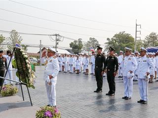 มหาวิทยาลัยพะเยา,นำโดย,ศาสตราจารย์พิเศษ,ดร.มณฑล,สงวนเสริมศรี,อธิการบดีมหาวิทยาลัยพะเยา,พร้อมด้วยคณะผู้บริหาร,คณาจารย์,เจ้าหน้าที่,,เข้าร่วมพิธีวางพวงมาลาถวายราชสักการะ,วันคล้ายวันสวรรคตสมเด็จพระนเรศวรมหาราช,ประจำปี,2561,