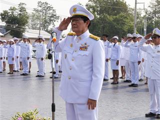 มหาวิทยาลัยพะเยา,นำโดย,ศาสตราจารย์พิเศษ,ดร.มณฑล,สงวนเสริมศรี,อธิการบดีมหาวิทยาลัยพะเยา,พร้อมด้วยคณะผู้บริหาร,คณาจารย์,เจ้าหน้าที่,,เข้าร่วมพิธีวางพวงมาลาถวายราชสักการะ,วันคล้ายวันสวรรคตสมเด็จพระนเรศวรมหาราช,ประจำปี,2561,