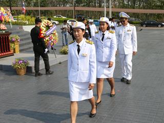 มหาวิทยาลัยพะเยา,นำโดย,ศาสตราจารย์พิเศษ,ดร.มณฑล,สงวนเสริมศรี,อธิการบดีมหาวิทยาลัยพะเยา,พร้อมด้วยคณะผู้บริหาร,คณาจารย์,เจ้าหน้าที่,,เข้าร่วมพิธีวางพวงมาลาถวายราชสักการะ,วันคล้ายวันสวรรคตสมเด็จพระนเรศวรมหาราช,ประจำปี,2561,