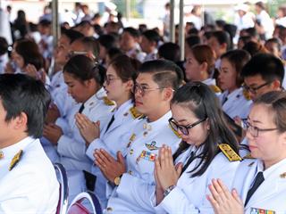 มหาวิทยาลัยพะเยา,นำโดย,ศาสตราจารย์พิเศษ,ดร.มณฑล,สงวนเสริมศรี,อธิการบดีมหาวิทยาลัยพะเยา,พร้อมด้วยคณะผู้บริหาร,คณาจารย์,เจ้าหน้าที่,,เข้าร่วมพิธีวางพวงมาลาถวายราชสักการะ,วันคล้ายวันสวรรคตสมเด็จพระนเรศวรมหาราช,ประจำปี,2561,