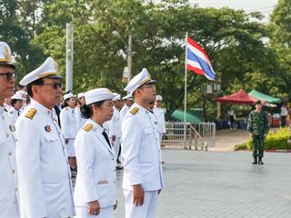 มหาวิทยาลัยพะเยา,นำโดย,ศาสตราจารย์พิเศษ,ดร.มณฑล,สงวนเสริมศรี,อธิการบดีมหาวิทยาลัยพะเยา,พร้อมด้วยคณะผู้บริหาร,คณาจารย์,เจ้าหน้าที่,,เข้าร่วมพิธีวางพวงมาลาถวายราชสักการะ,วันคล้ายวันสวรรคตสมเด็จพระนเรศวรมหาราช,ประจำปี,2561,