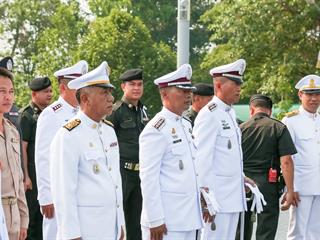 มหาวิทยาลัยพะเยา,นำโดย,ศาสตราจารย์พิเศษ,ดร.มณฑล,สงวนเสริมศรี,อธิการบดีมหาวิทยาลัยพะเยา,พร้อมด้วยคณะผู้บริหาร,คณาจารย์,เจ้าหน้าที่,,เข้าร่วมพิธีวางพวงมาลาถวายราชสักการะ,วันคล้ายวันสวรรคตสมเด็จพระนเรศวรมหาราช,ประจำปี,2561,