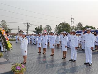 มหาวิทยาลัยพะเยา,นำโดย,ศาสตราจารย์พิเศษ,ดร.มณฑล,สงวนเสริมศรี,อธิการบดีมหาวิทยาลัยพะเยา,พร้อมด้วยคณะผู้บริหาร,คณาจารย์,เจ้าหน้าที่,,เข้าร่วมพิธีวางพวงมาลาถวายราชสักการะ,วันคล้ายวันสวรรคตสมเด็จพระนเรศวรมหาราช,ประจำปี,2561,