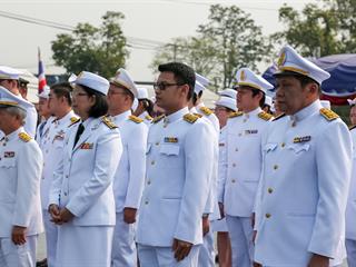 มหาวิทยาลัยพะเยา,นำโดย,ศาสตราจารย์พิเศษ,ดร.มณฑล,สงวนเสริมศรี,อธิการบดีมหาวิทยาลัยพะเยา,พร้อมด้วยคณะผู้บริหาร,คณาจารย์,เจ้าหน้าที่,,เข้าร่วมพิธีวางพวงมาลาถวายราชสักการะ,วันคล้ายวันสวรรคตสมเด็จพระนเรศวรมหาราช,ประจำปี,2561,